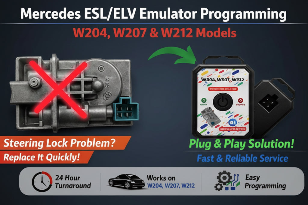 Mercedes Electronic Steering Lock ESL ELV Emulator Programming W204 W207 W212.