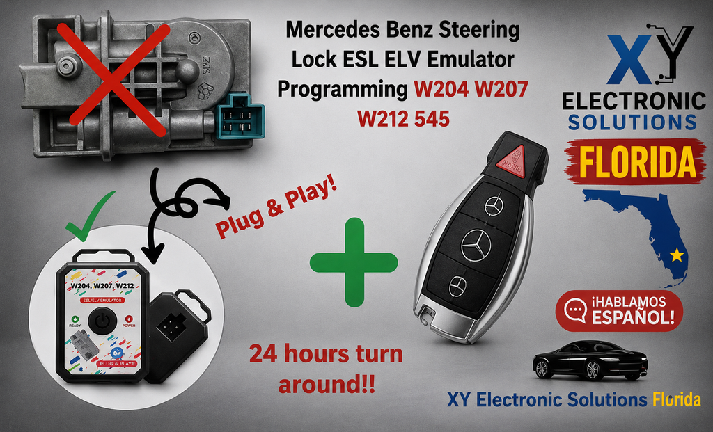 Mercedes ESL/ELV Emulador Bloqueo Dirección W204 W207 W212 + Llave Gratis!!