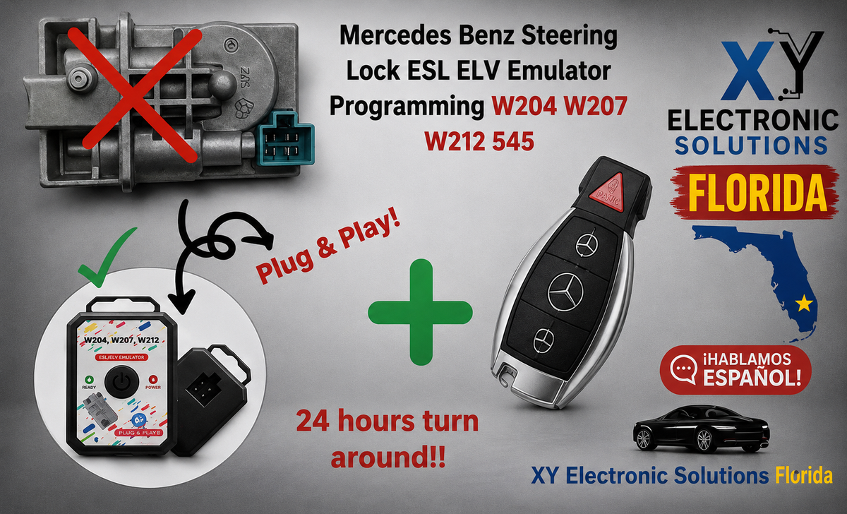 Mercedes ESL/ELV Emulador Bloqueo Dirección W204 W207 W212 + Llave Gratis!!
